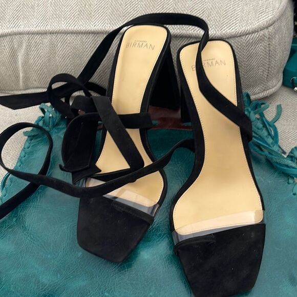 ALEXANDRE BIRMAN Katie bow-embellished suede and PVC sandals - Picture 6 of 11